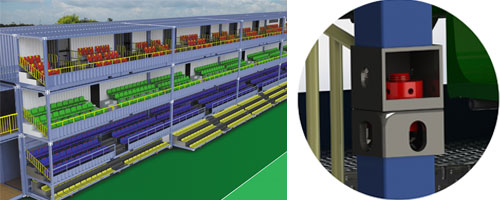 演绎绿色体育 集装箱式模块化看台颠覆传统(图5)