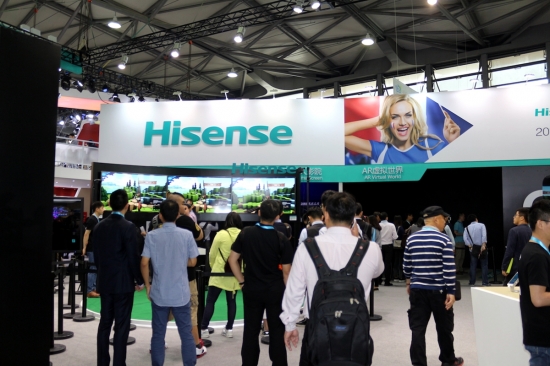 海信展台趣味不断 CES首日金刚II现身(图1)